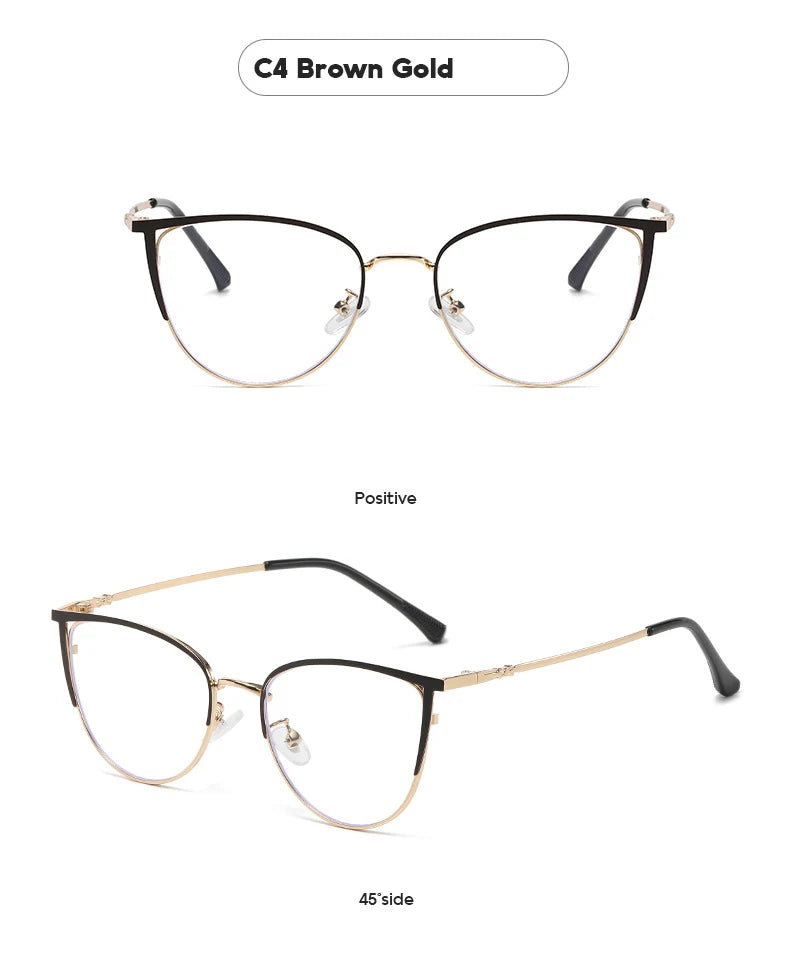 Lightweight Hollow Out Cat Eye Reading Glasses For Women