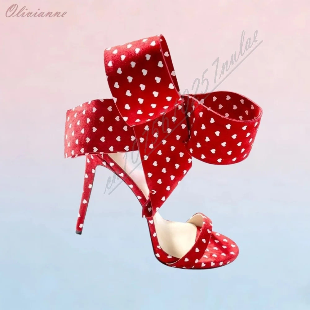 Elegant Polka Dot Tulle Pumps With Stiletto Heel For Women