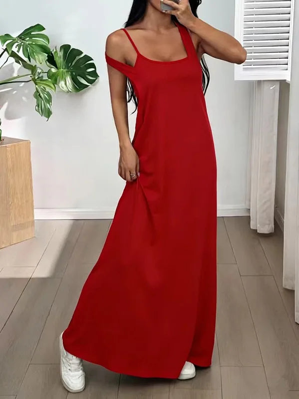 Sleeveless Backless Two Piece Maxi Dress Set for Women