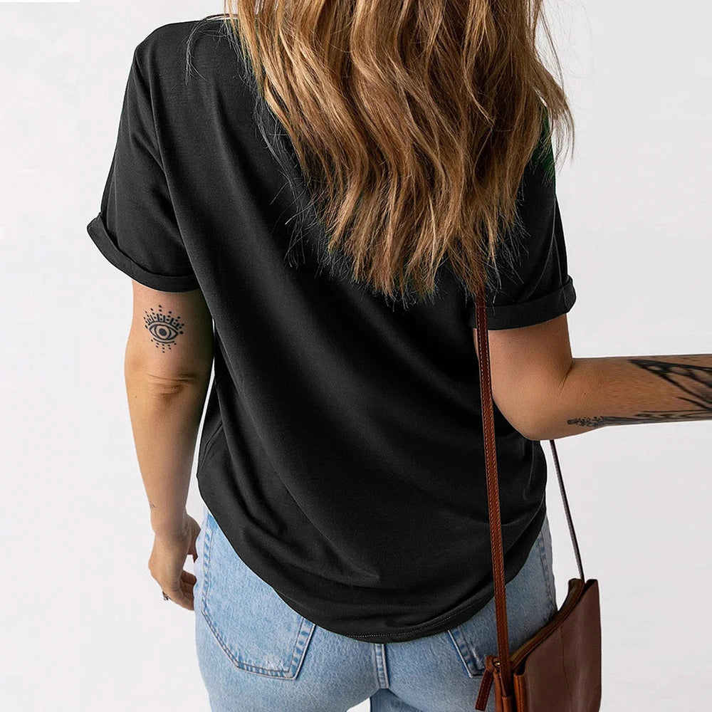 Oversized 100% Cotton Women Tops 2025 Summer Casual Short Sleeve T-shirt Tee Solid Pullover Korean Blouse Shirts Female Clothing