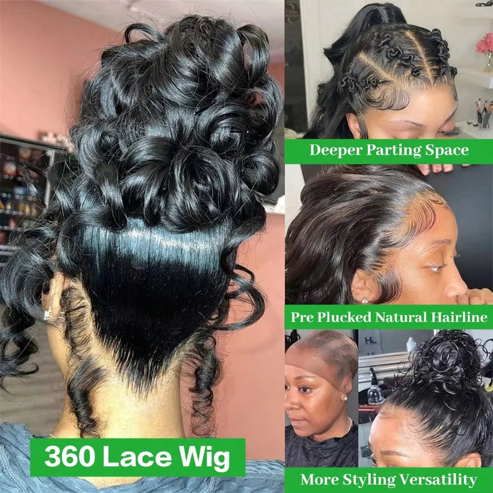 Pre Plucked Body Wave Glueless Lace Front Wig For Women