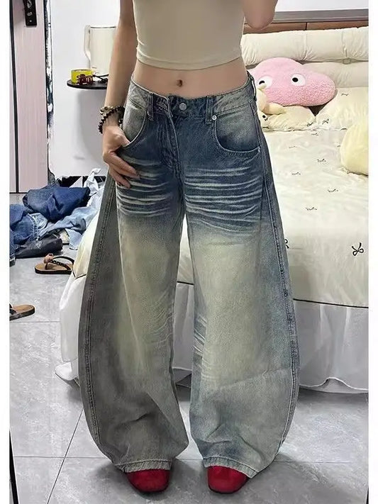 Low Waist Y2K Wide Leg Jeans