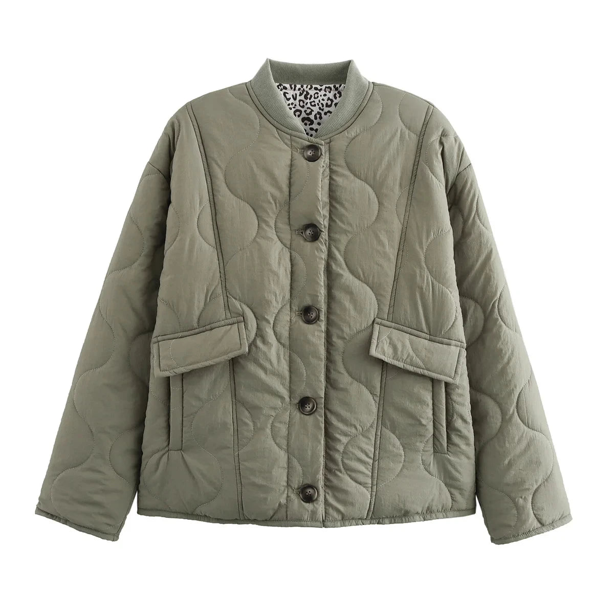 Winter Retro Spliced Casual Cotton Jacket for Women