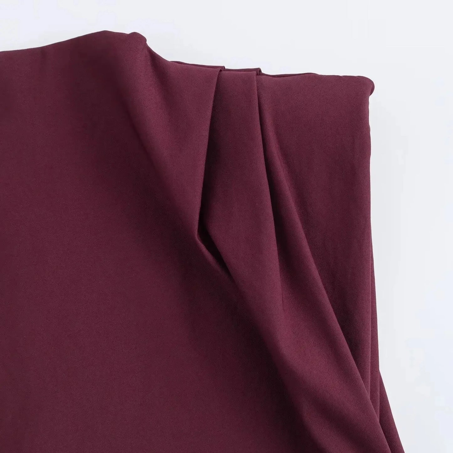 Retro Solid Color Asymmetrical Zipper Top for Women