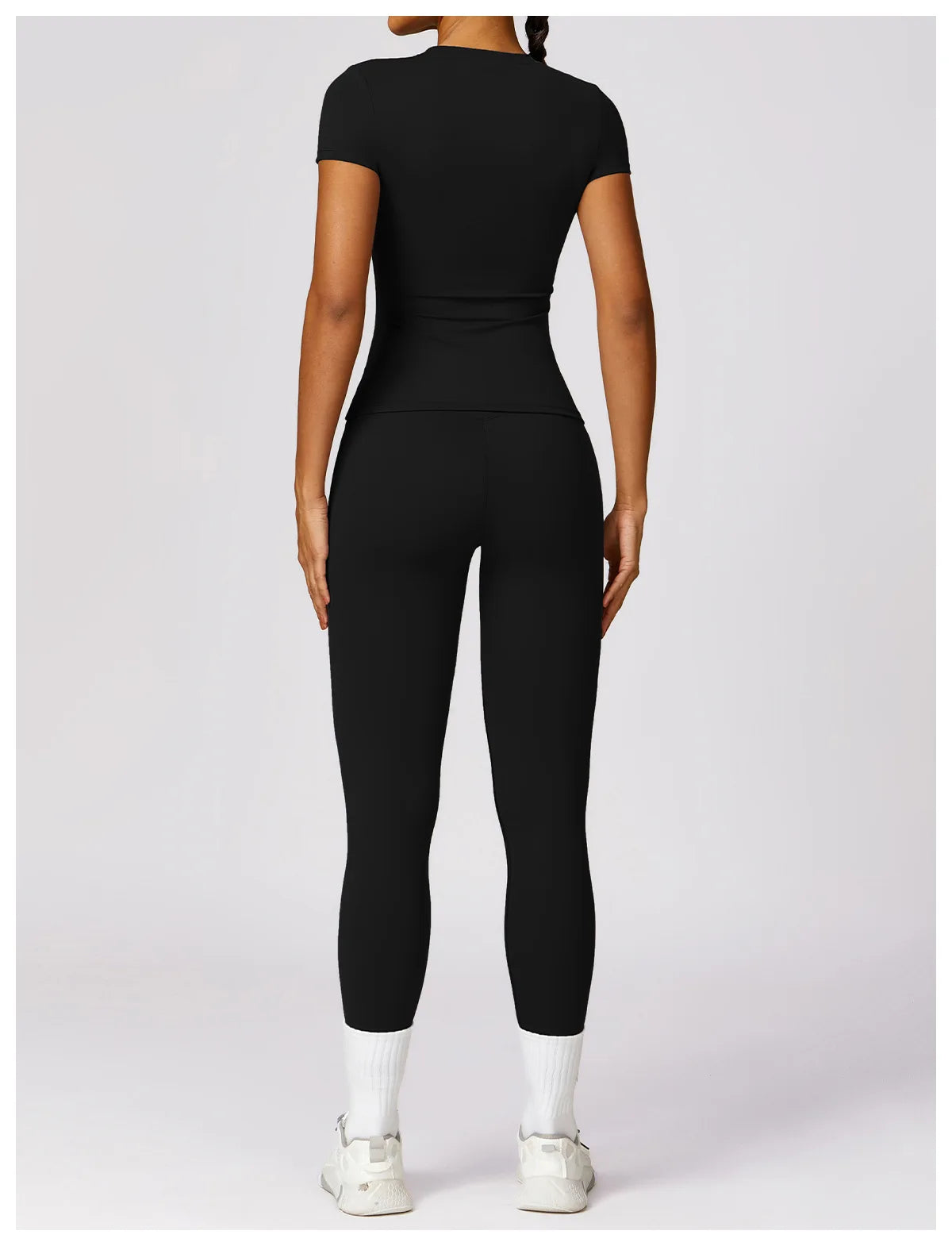 Casual Streetwear Two Piece Crop Top and Bodycon Pants Set for Women