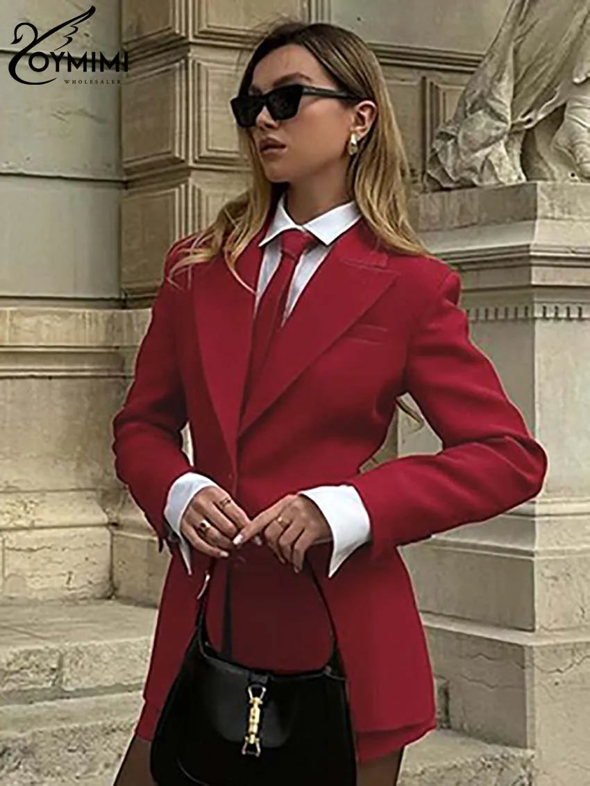 Bold Red Pockets Two Piece Set