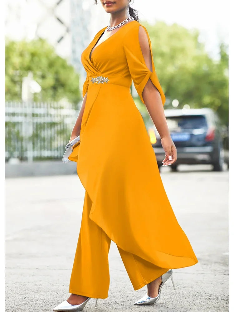 Plus Size Two-Piece Evening Gown Set