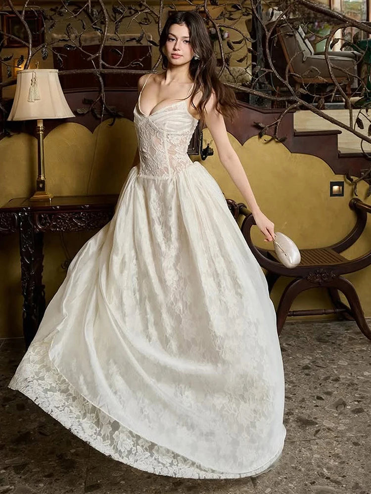 See Through Lace Patchwork Dress