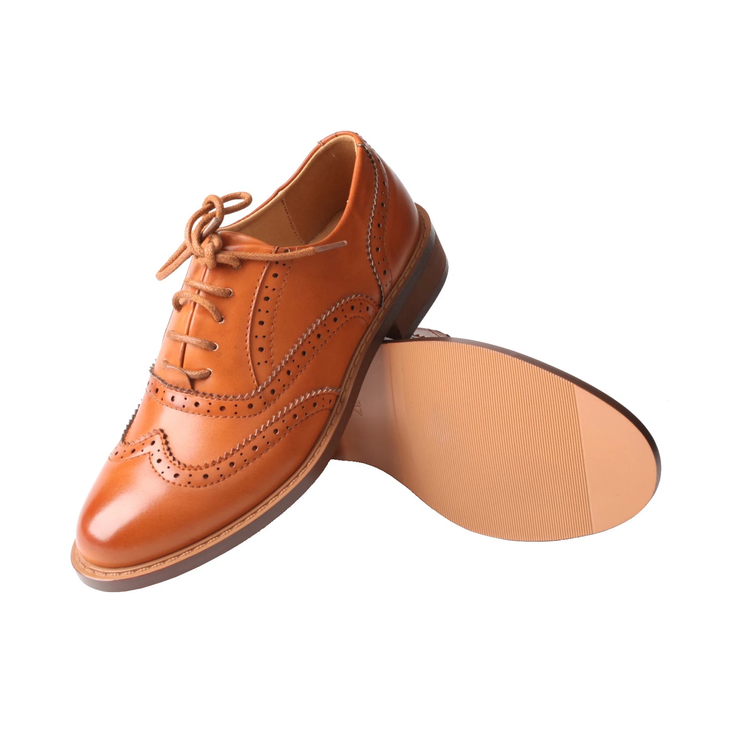 Classic Leather Brogue Flats