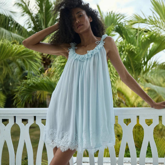 Tiered Lace Spaghetti Dress