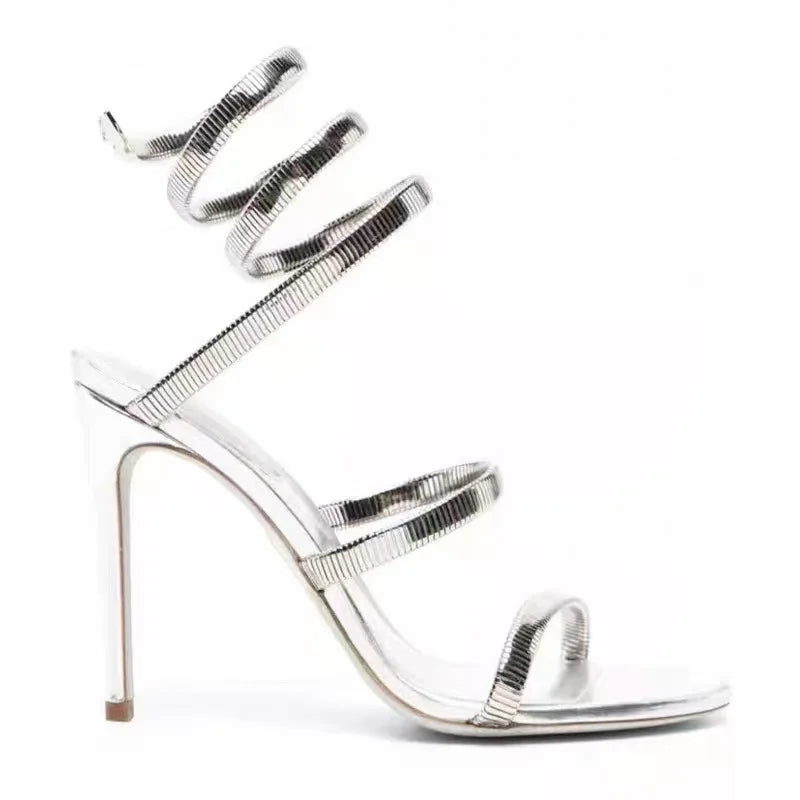 Elegant Ankle Strap Open Toe High Heel Sandals for Women