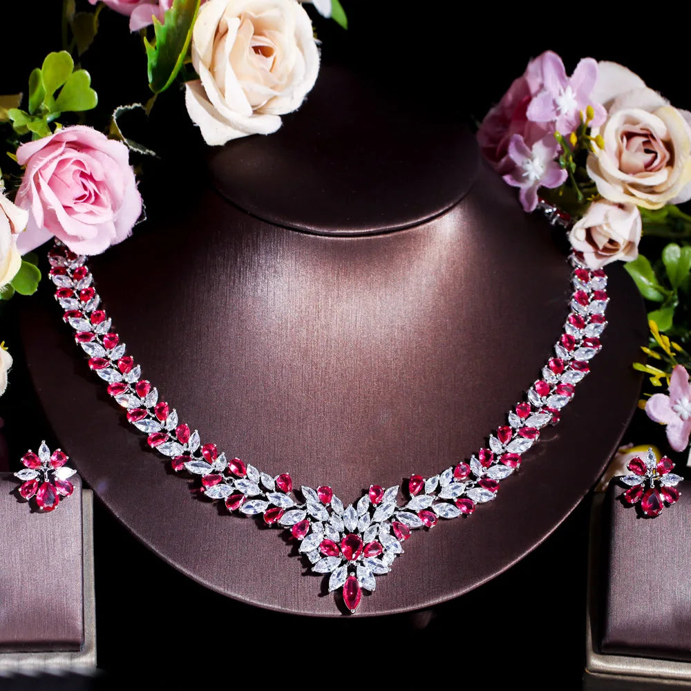 Yellow Cubic Zirconia Bridal Jewelry Set