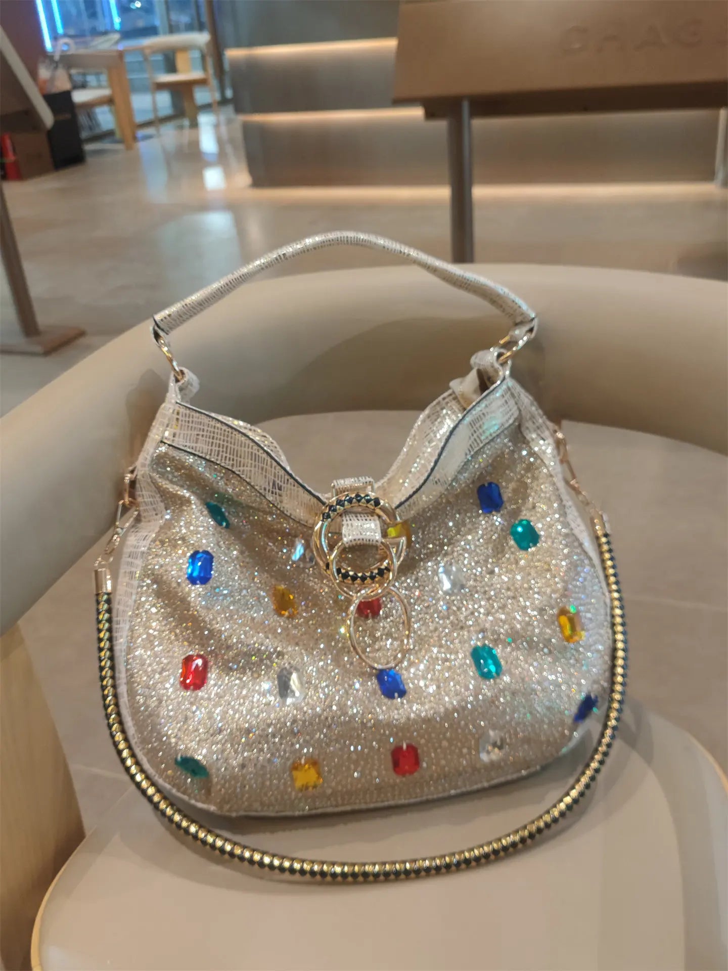 Genuine Leather Crossbody Bucket Bag with Large Capacity for Women