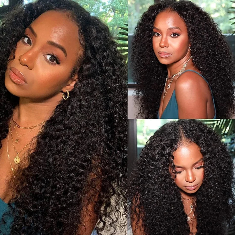 Kinky Curly Virgin Human Hair Extensions Bundles for Women