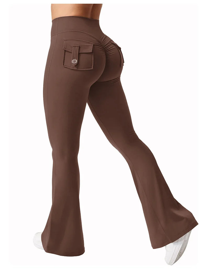 High Waist Push Up Workout Leggings With Pocket for Women