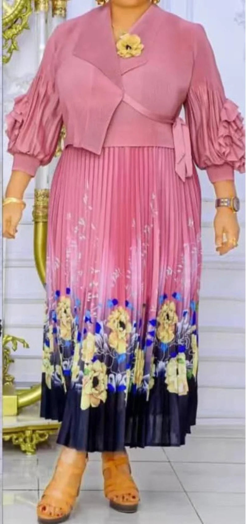 Elegant African Kaftan Dress