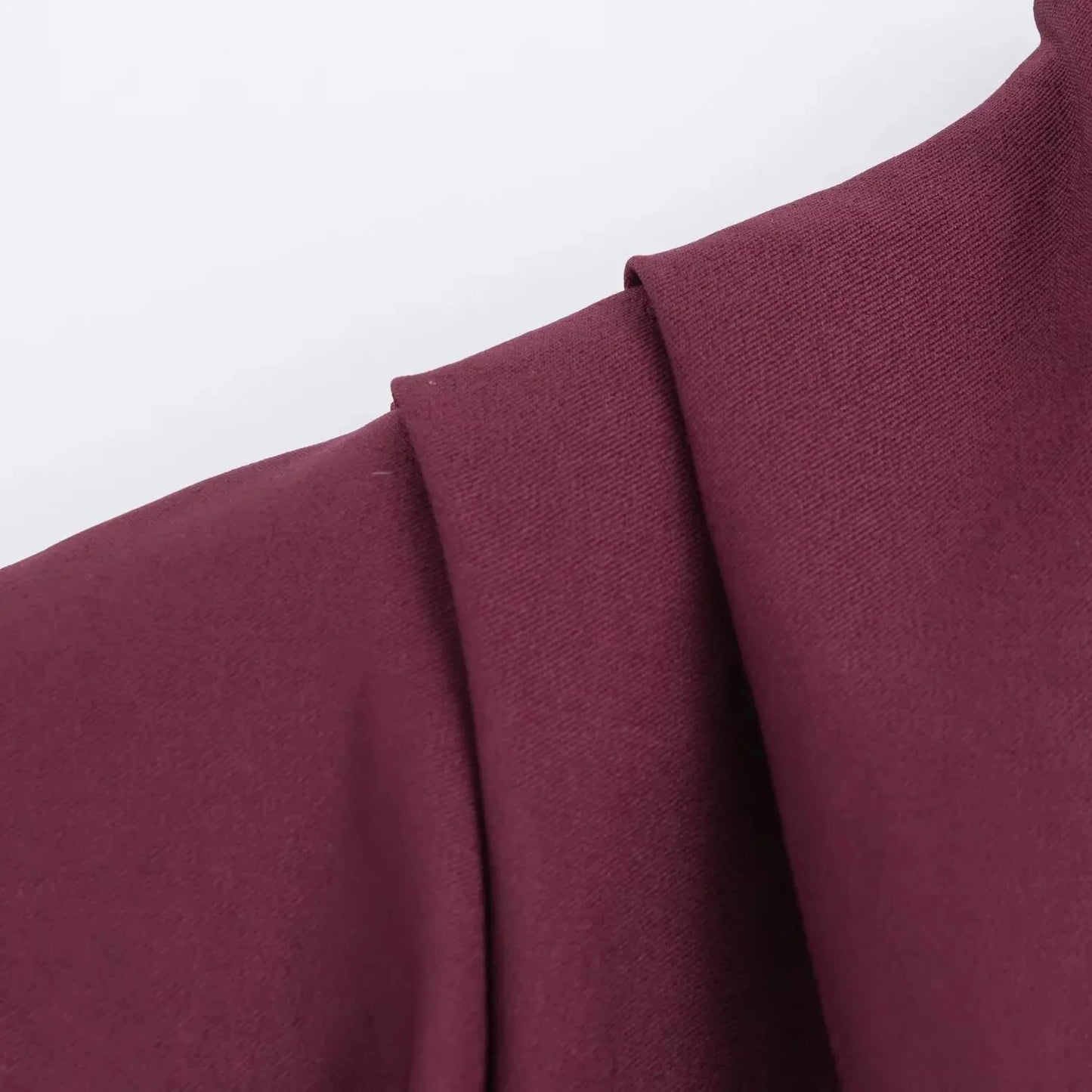 Retro Solid Color Asymmetrical Zipper Top for Women