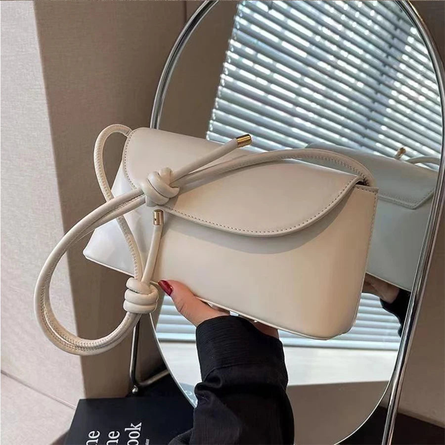 French Style PU Leather Crossbody Bag