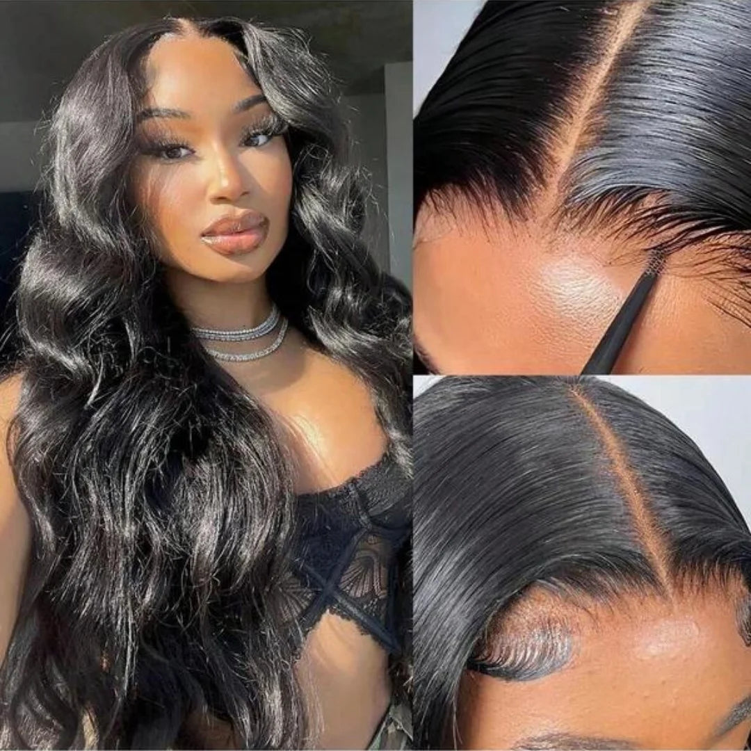 13x6 Glueless Natural Body Wave Human Hair Lace Wig for Women