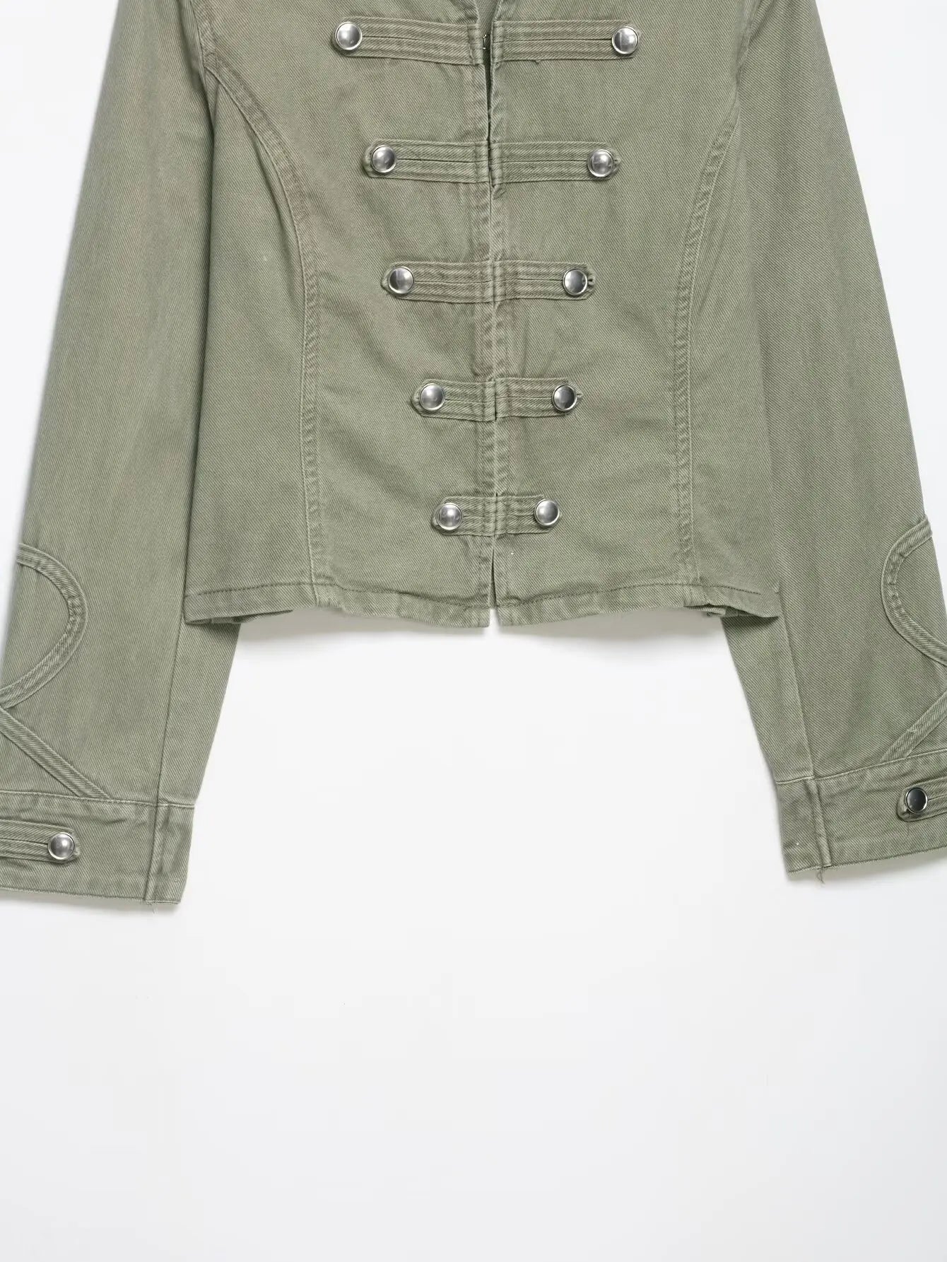 Long Sleeve Slim Fit Retro Chic Denim Jacket for Women