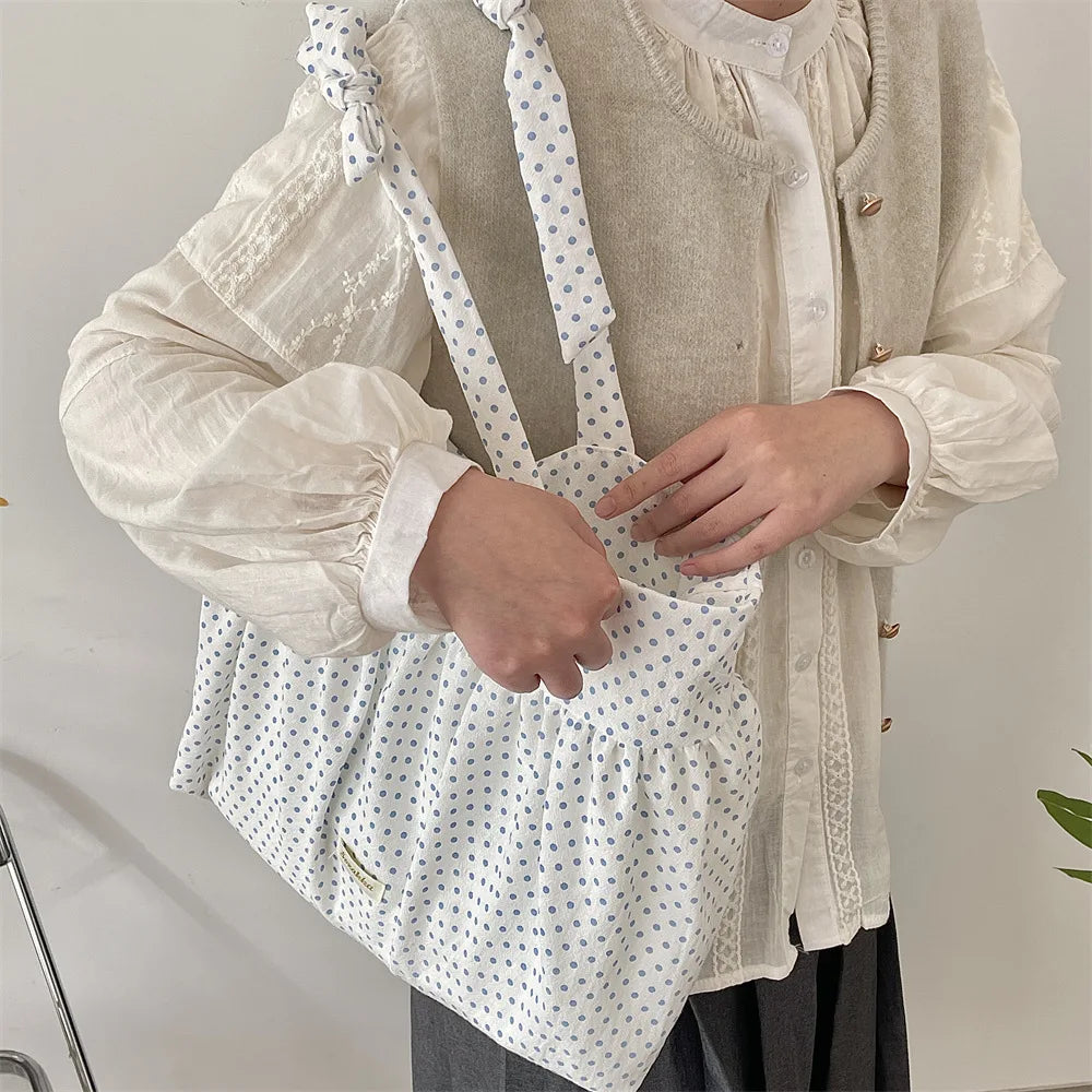 Casual Large Capacity Belted Canvas Tote Bag for Women