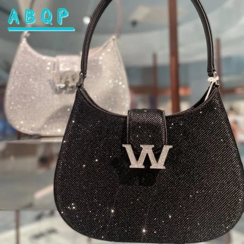 New Diamond-encrusted Handbag Luxury Diamond-encrusted Shiny Dinner Party Women's Handbag Diamond-encrusted Women's Shoulder Bag