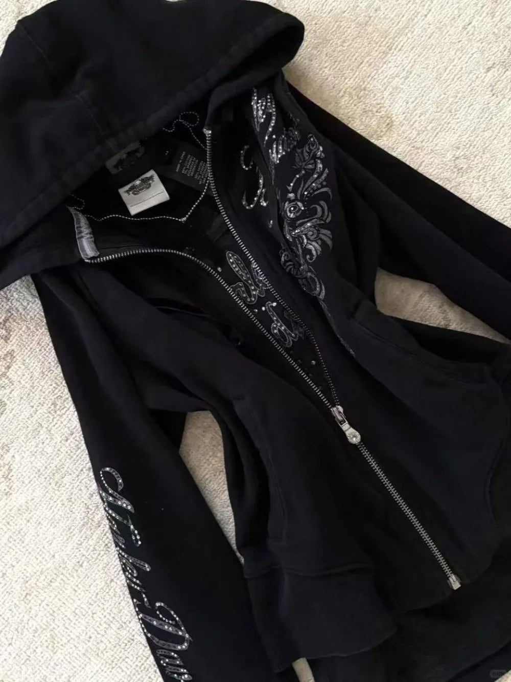 Harajuku Gothic Drawstring Hoodie