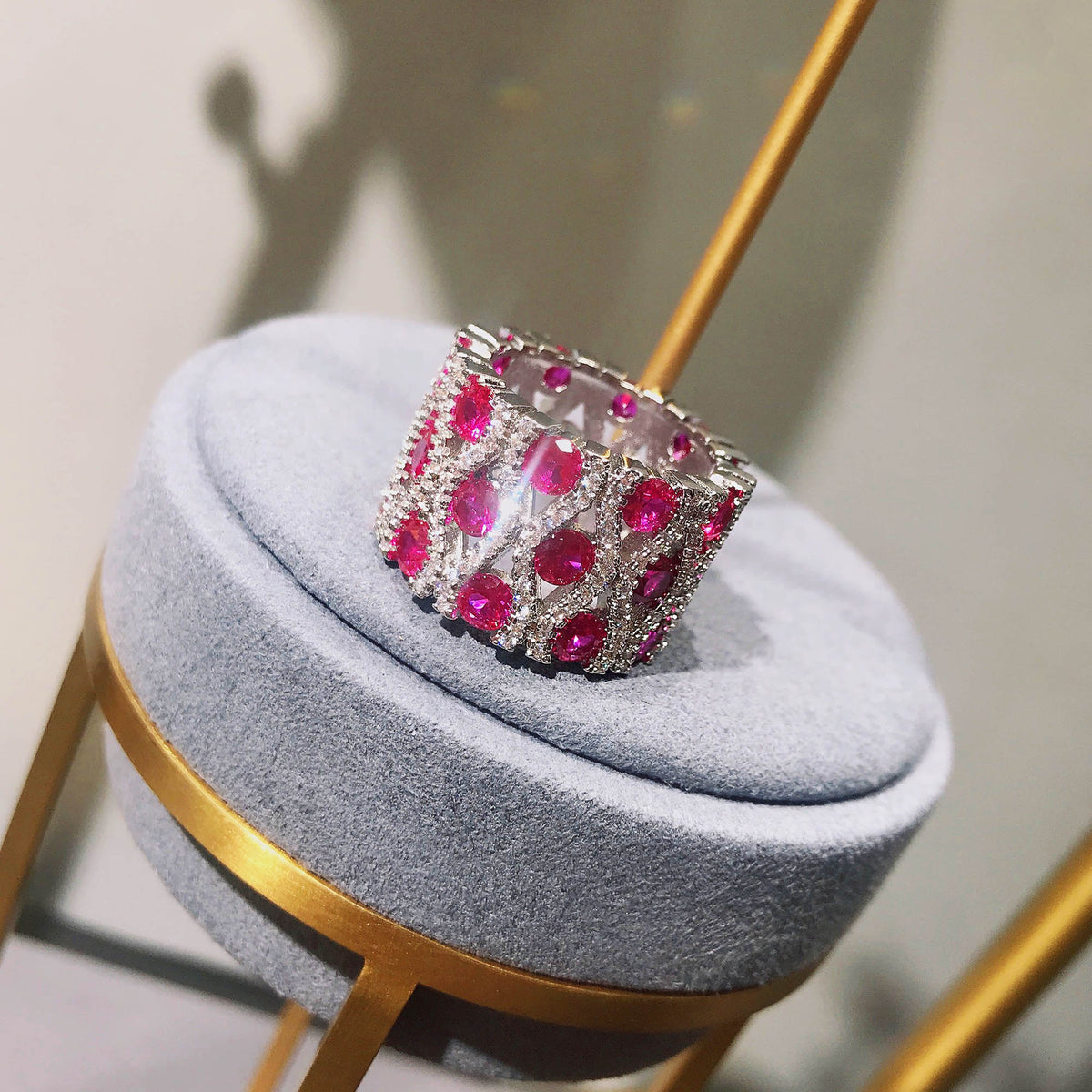 Dazzling Cubic Zirconia Wedding Band Ring for Women