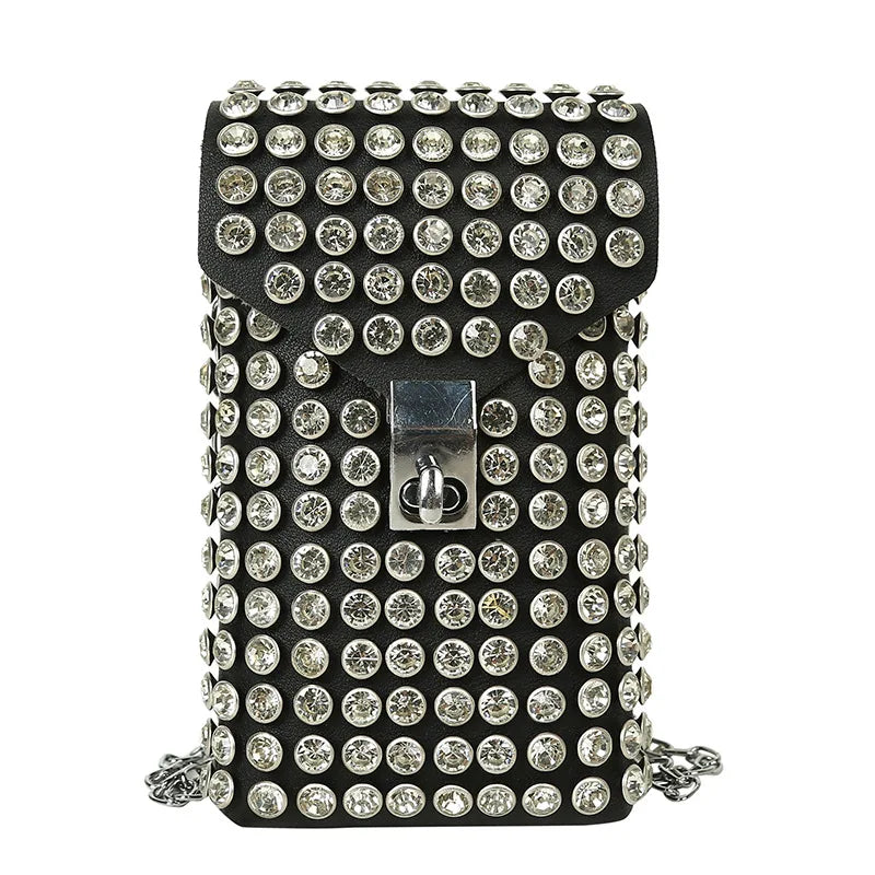 Rhinestone Crossbody Waist Bag