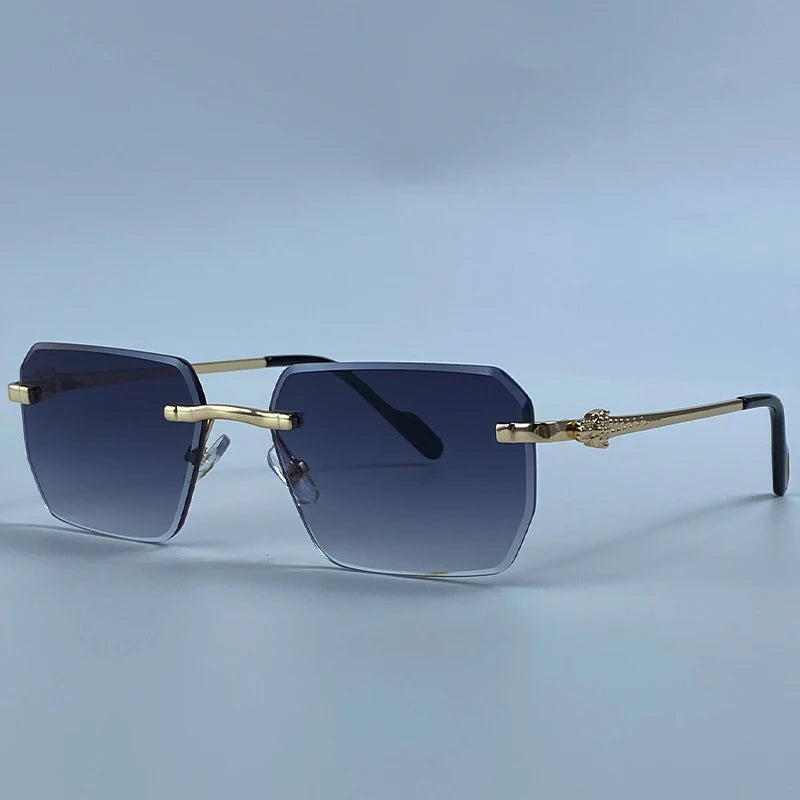 Square Rimless Fashion Sunglasses