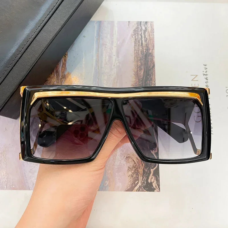 Gradient Square Sunglasses With UV400 Protection for Women