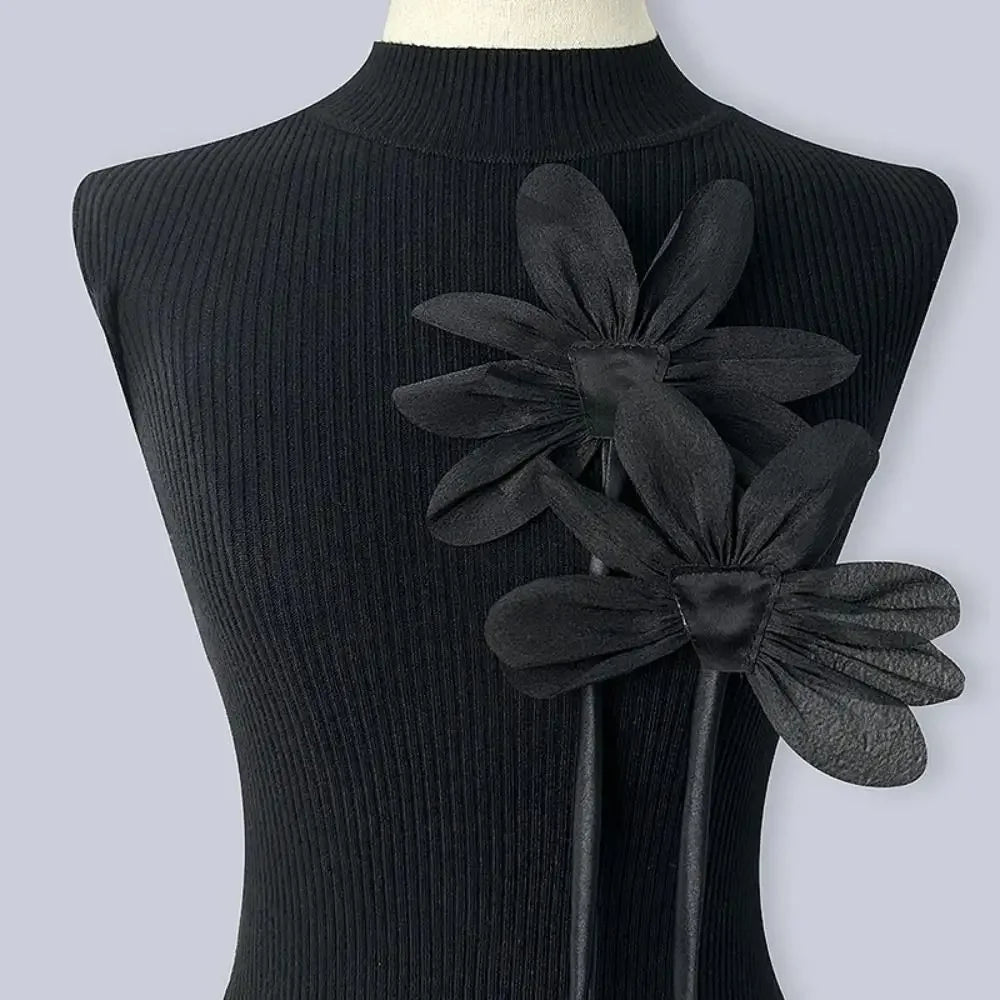 2Pcs Cloth Fabric Flower Brooch Pins Lace Flower Corsage Lapel Pins Handmade Jewelry Wedding Party Brooch Clothes Accessories