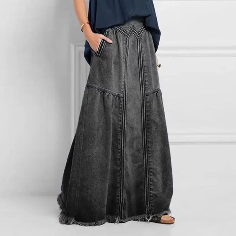 Office Ready Denim Skirt