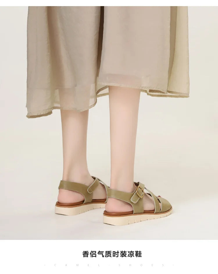 Summer Lightweight Single Strap Wedge Sandals for Women