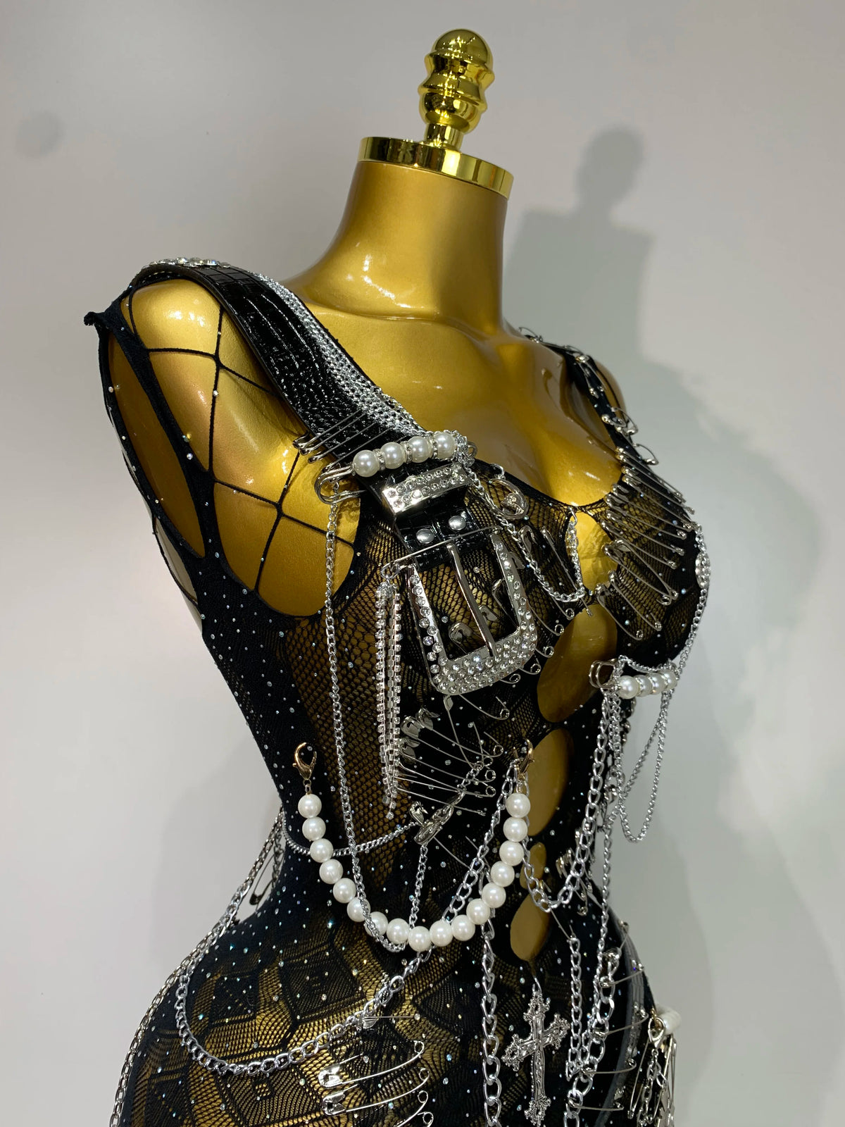 Chain Detail Mini Dress