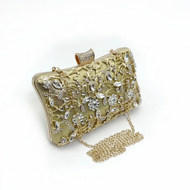 Glitter Rhinestone Shoulder Clutch Bag