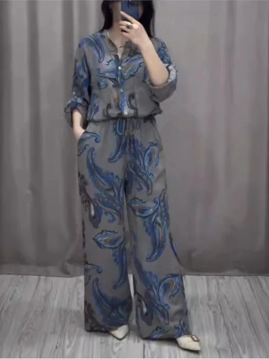Autumn Print Two Piece Set