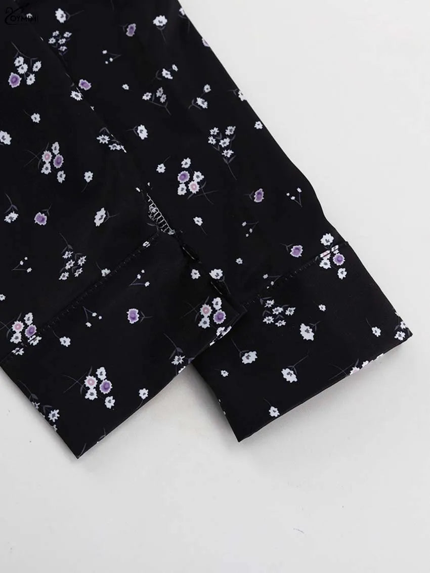 Oymimi Elegant Black White Womens Dresses Fashion Three Quarter Sleeve Hollow Out Dresses Casual High Waisted Mini Dress Female