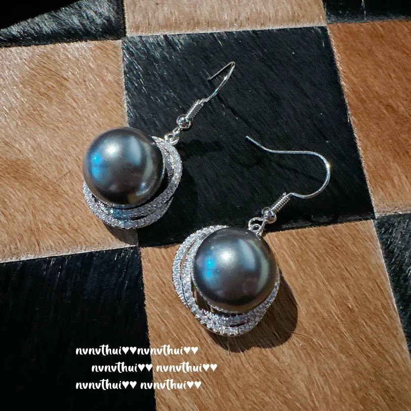 Freshwater Pearl Necklace, Ring, And Earring Jewelry Set for Women