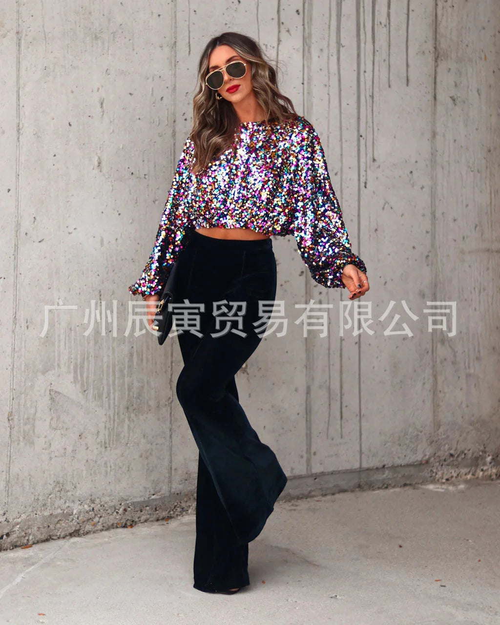 Disco Sparkle Sequin Top