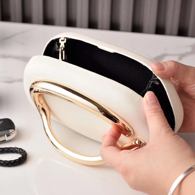 White Women Bag 2025 Brand Shoulder Handbag Korean Style Luxury Designer Mini Cross Body Bag High Quality Evening Lady Clutch