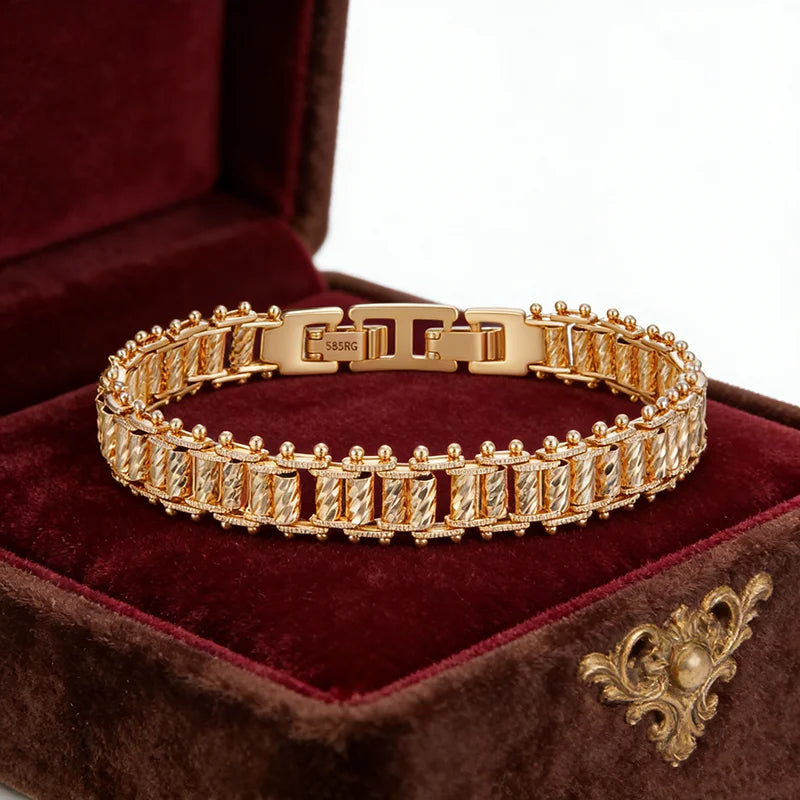 Rose Gold Tone Link Chain Bracelet