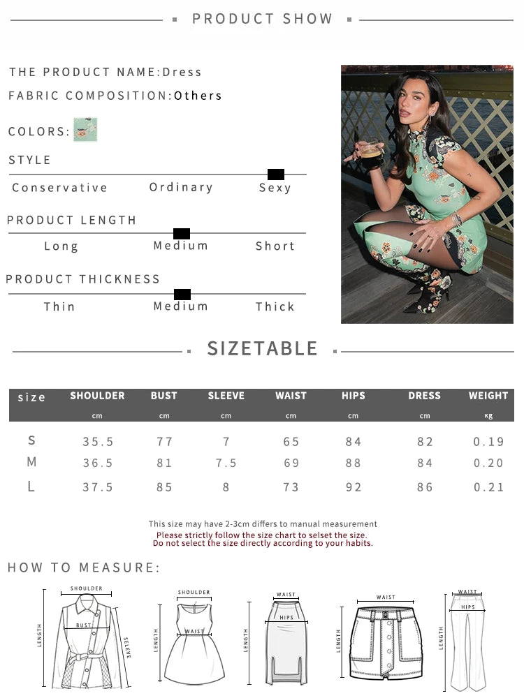 Floral Print O-Neck Short Sleeve Bodycon Mini Dress for Women