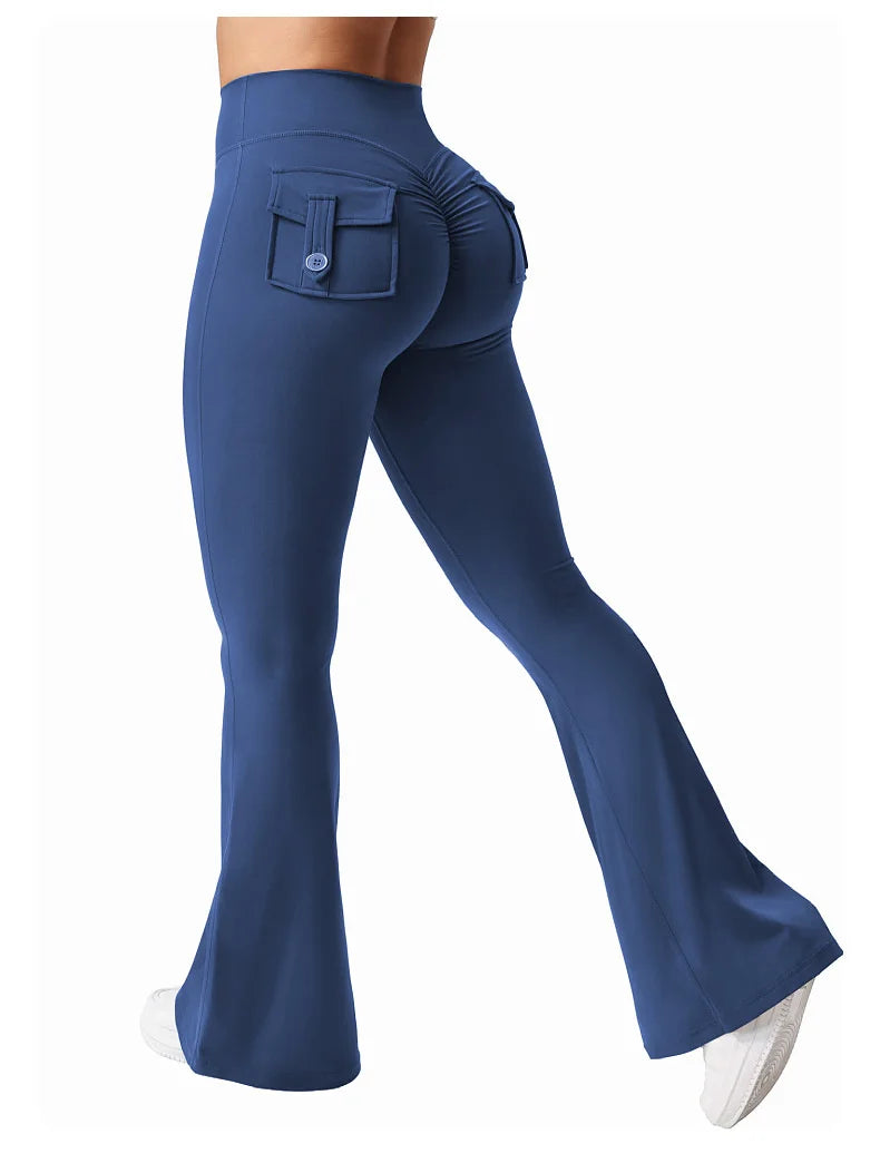 High Waist Push Up Workout Leggings With Pocket for Women