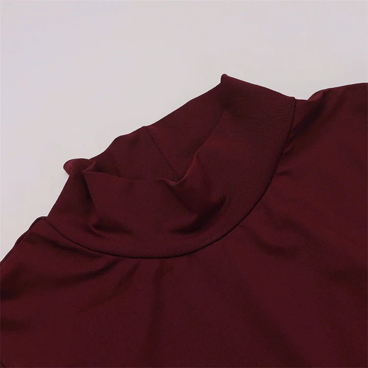 Backless Sleeveless Maxi Dress With High Collar for Women