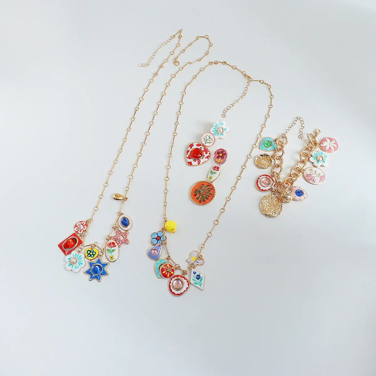 Medieval Enamel Jewelry Set
