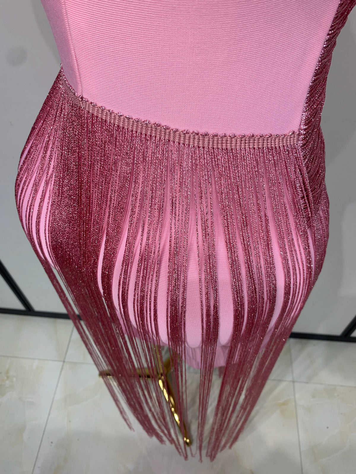 Women Sexy Sleeveless Tassel Bodycon Bandage Dresses Celebrity Elegant Evening Party Nightclub Luxury Birthday Cocktail Dress