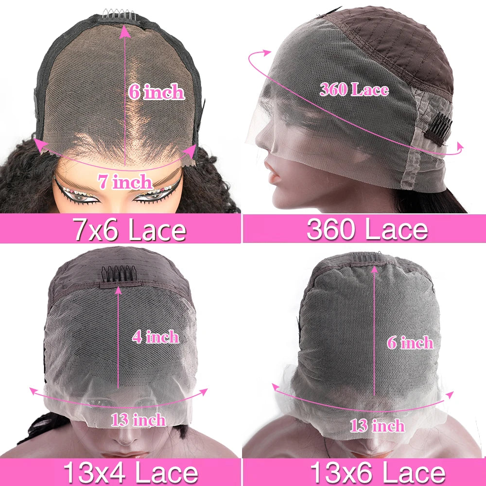 Long Straight Transparent Lace Front Human Hair Wig For Women