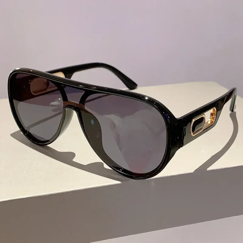 Oversized Square Pilot Sunglasses