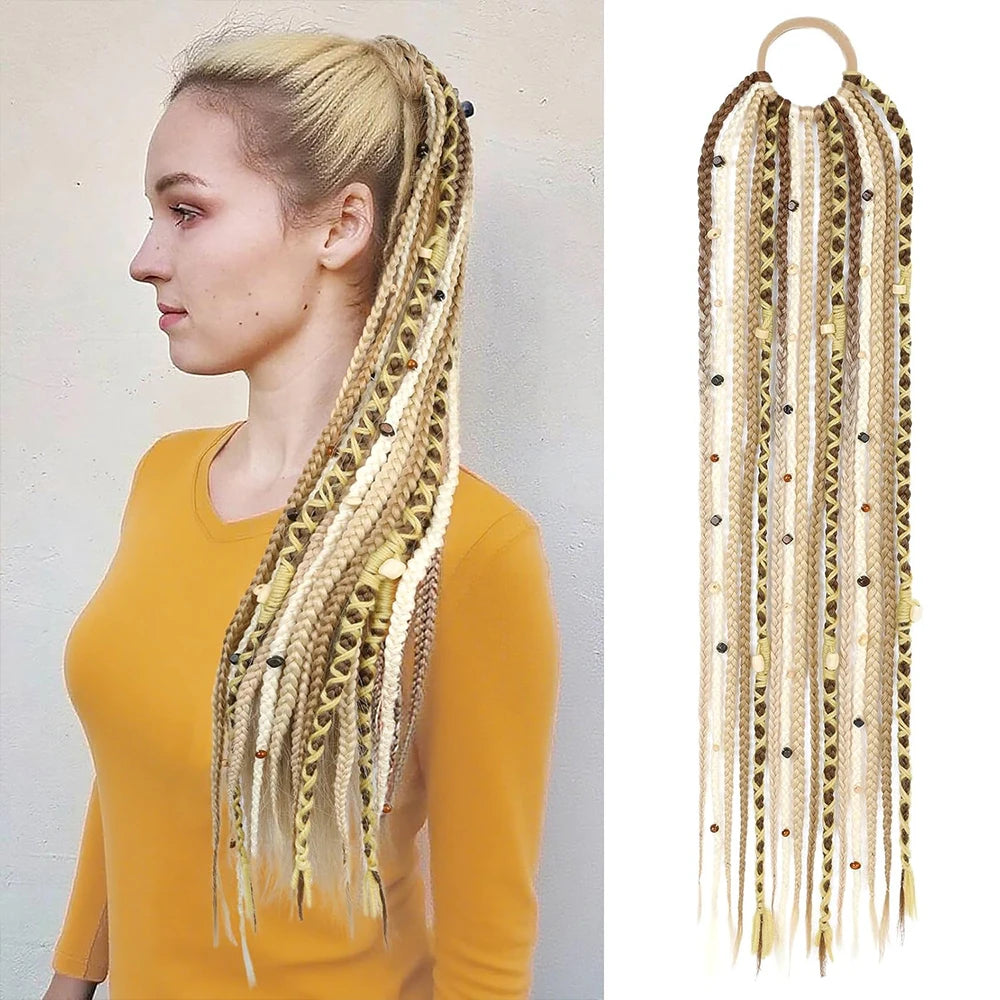 Handcrafted Boho Braided Ponytail Extension For Women